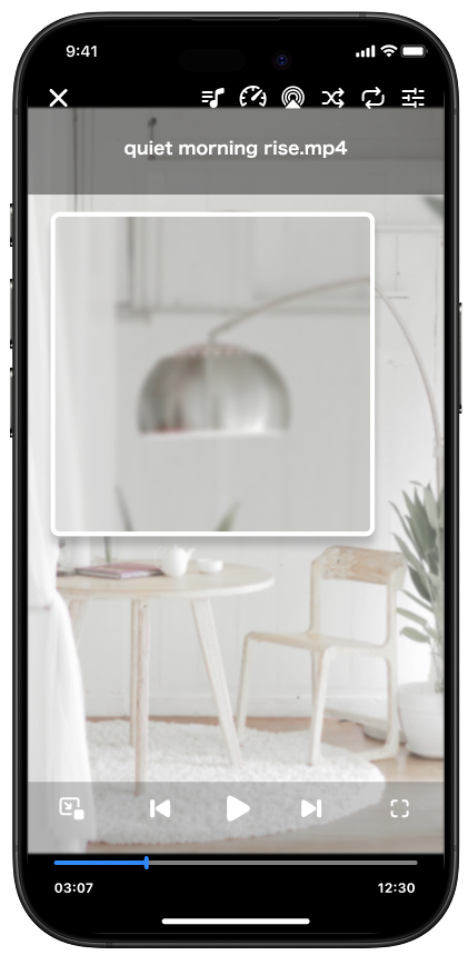 標準画質のアプリ画面